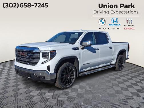 Glacier White Tricoat 2026 GMC Sierra 1500 SLT