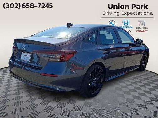 Gray 2026 Honda Civic Hybrid Sport