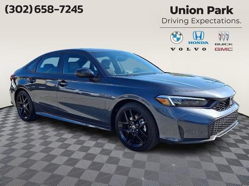 Gray 2026 Honda Civic Hybrid Sport
