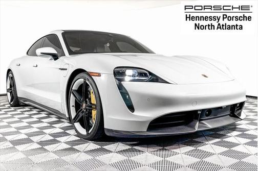 Carrara White Metallic 2021 Porsche Taycan Turbo S