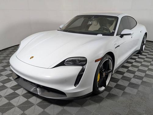 White 2020 Porsche Taycan Turbo S