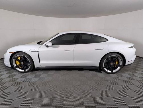 White 2020 Porsche Taycan Turbo S