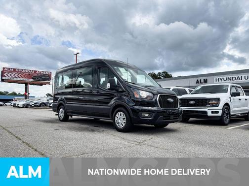 Agate Black Metallic 2023 Ford Transit-350 XLT