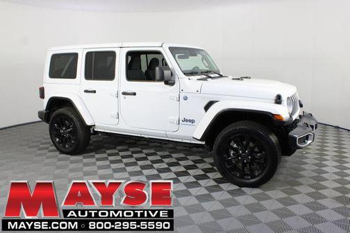 Bright White Clearcoat 2025 Jeep Wrangler 4xe Sahara