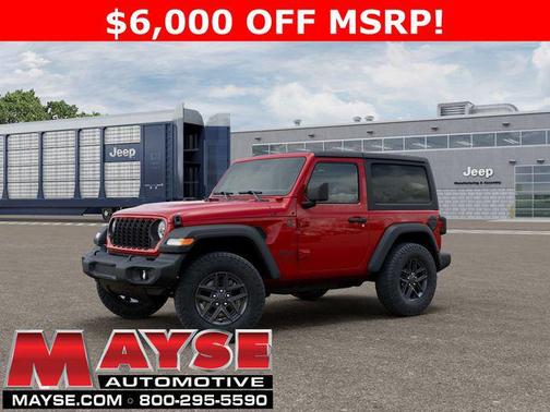 Firecracker Red Clearcoat 2026 Jeep Wrangler Sport S