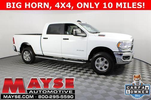 Bright White Clearcoat 2024 RAM 2500 Big Horn Crew Cab 4x4 6'4' Box
