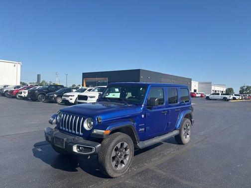 Ocean Blue Metallic Clearcoat 2019 Jeep Wrangler Unlimited Sahara