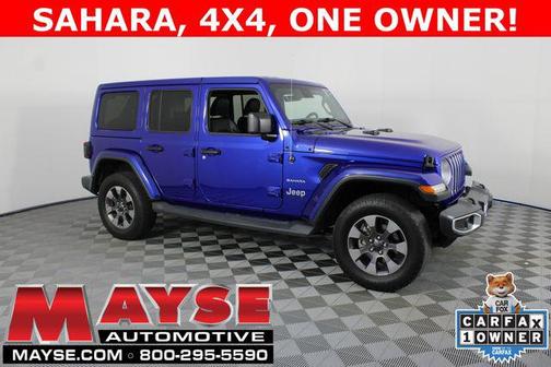 Ocean Blue Metallic Clearcoat 2019 Jeep Wrangler Unlimited Sahara