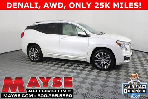 White Frost Tricoat 2023 GMC Terrain Denali