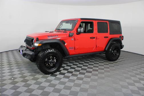 Firecracker Red Clearcoat 2025 Jeep Wrangler 4xe Willys