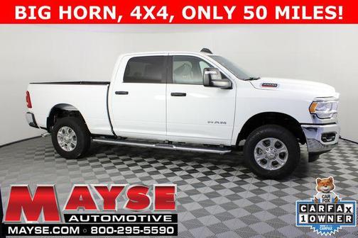 Bright White Clearcoat 2024 RAM 2500 Big Horn Crew Cab 4x4 6'4' Box