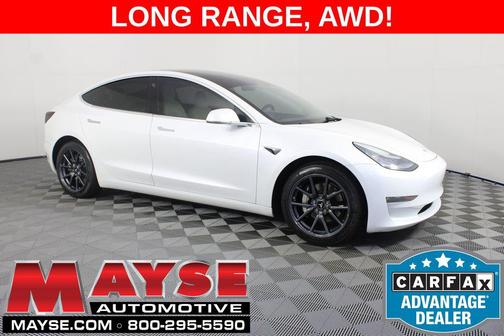 Pearl White Multi-Coat 2019 Tesla Model 3 Standard Range