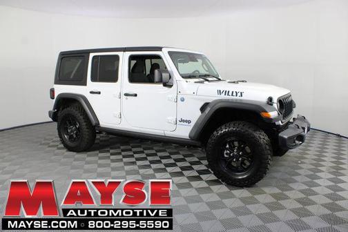 Bright White Clearcoat 2025 Jeep Wrangler 4xe Willys