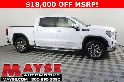 Glacier White Tricoat 2026 GMC Sierra 1500 SLT