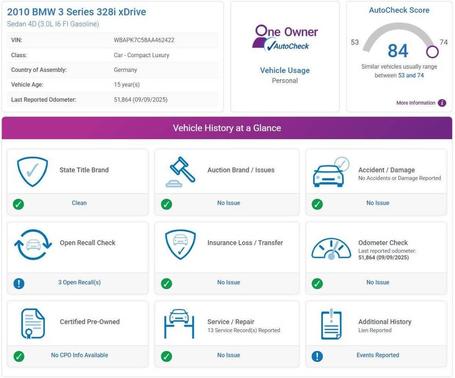 2010 BMW 328 328i xDrive AWD 4dr Sedan