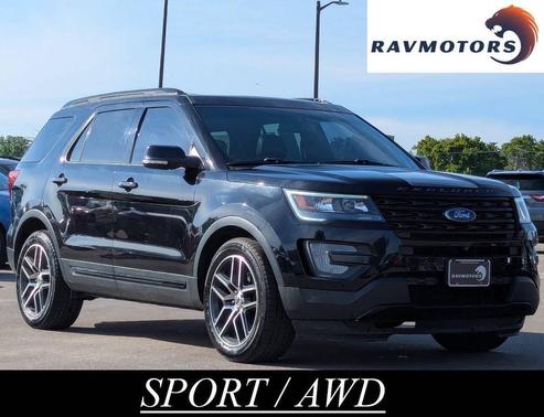 Black 2017 Ford Explorer sport