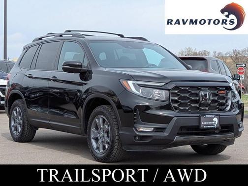 Black 2024 Honda Passport TrailSport AWD 4dr SUV