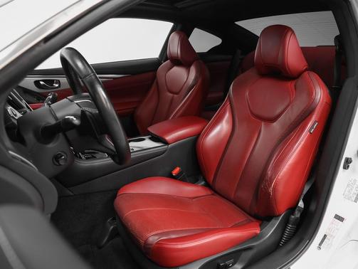 Pure White 2018 INFINITI Q60 3.0t Sport