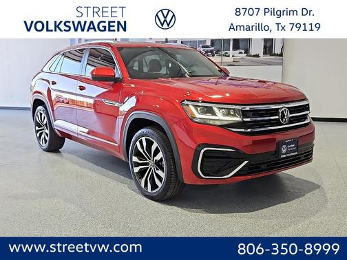Aurora Red Metallic 2022 Volkswagen Atlas Cross Sport 3.6 V6 SEL R-Line