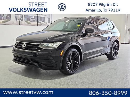 Deep Black Pearl Effect 2023 Volkswagen Tiguan 2.0T SE R-Line Black