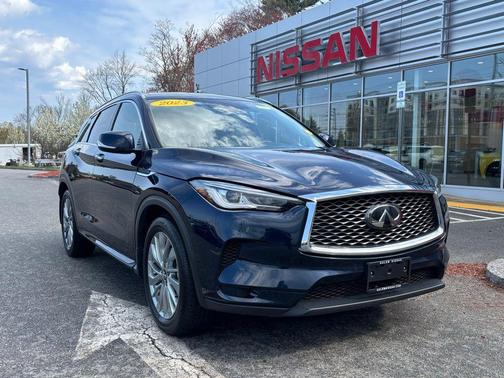 Hermosa Blue 2023 INFINITI QX50 LUXE AWD