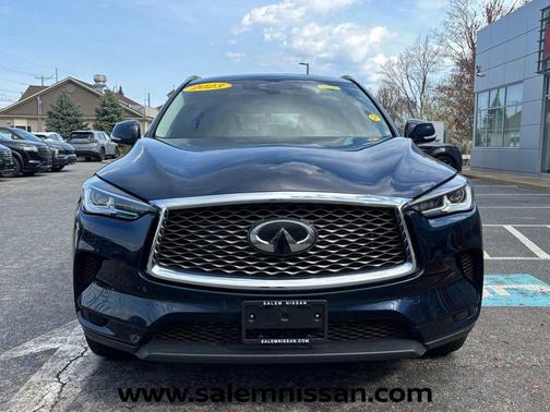 Hermosa Blue 2023 INFINITI QX50 LUXE AWD