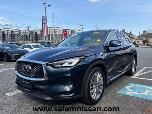 Hermosa Blue 2023 INFINITI QX50 LUXE AWD