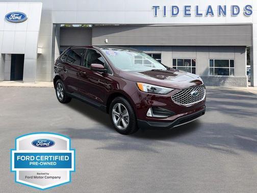 Burgundy 2024 Ford Edge SEL