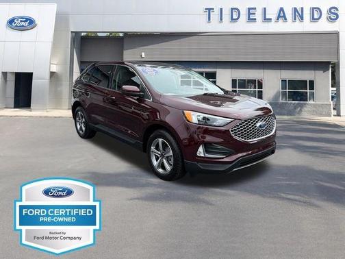 Burgundy 2024 Ford Edge SEL