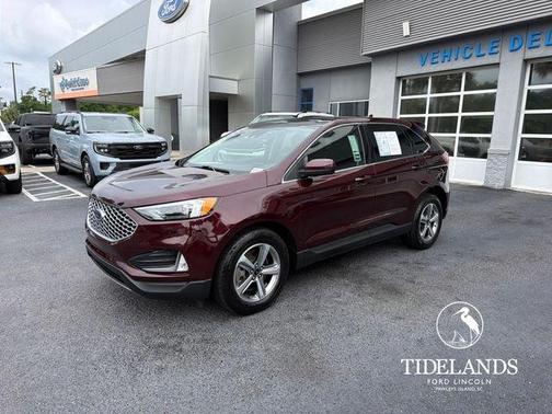 Burgundy 2024 Ford Edge SEL