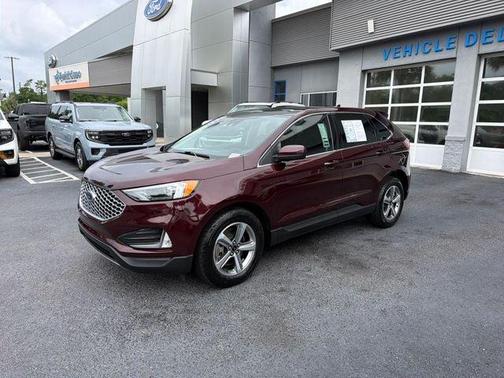 Burgundy 2024 Ford Edge SEL