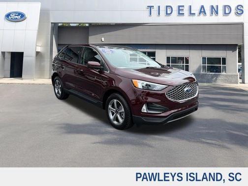 Burgundy 2024 Ford Edge SEL