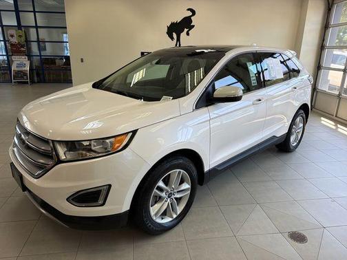 White Platinum Clearcoat Metallic 2018 Ford Edge SEL