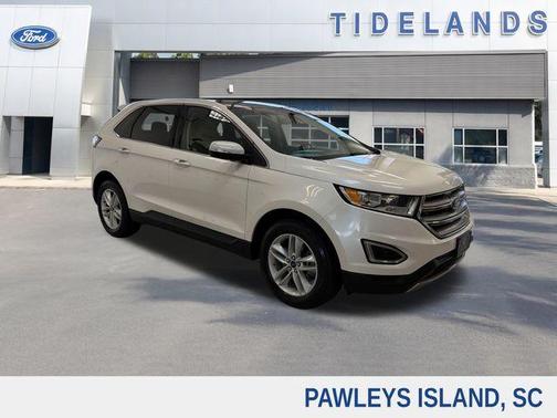 White Platinum Clearcoat Metallic 2018 Ford Edge SEL