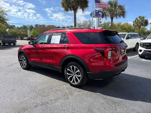 Red Metallic 2025 Ford Explorer ST-Line