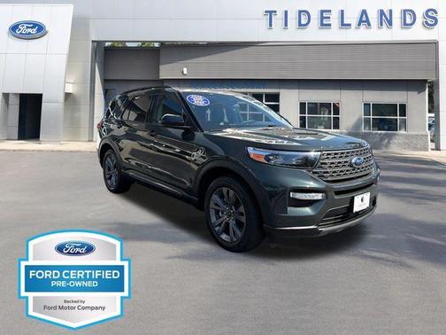 Forged Green Metallic 2023 Ford Explorer XLT