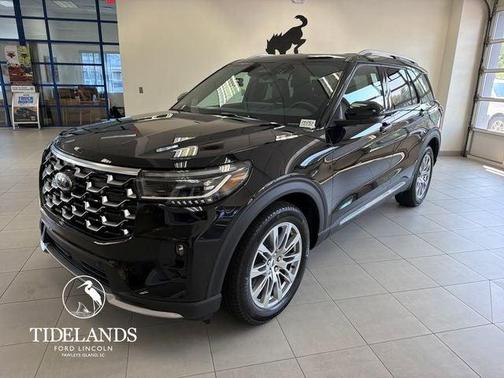Agate Black Metallic 2026 Ford Explorer Platinum