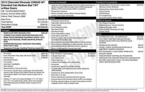 Summit White 2013 Chevrolet Silverado 2500 Work Truck