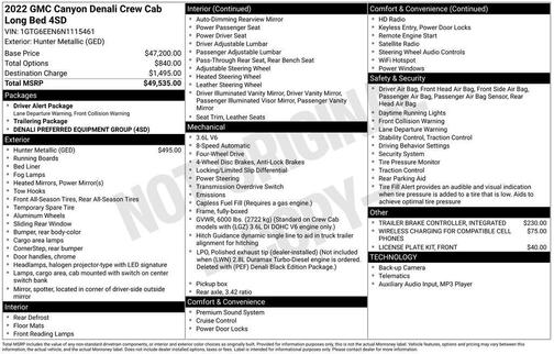 2022 GMC Canyon Denali