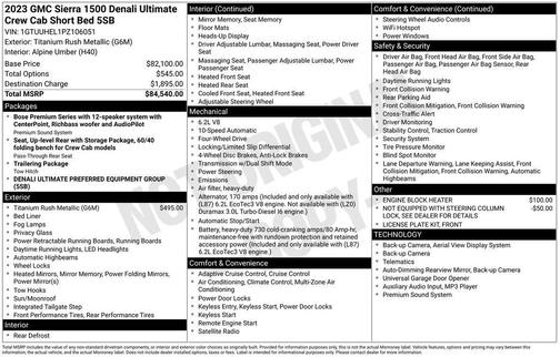 2023 GMC Sierra 1500 Denali Ultimate