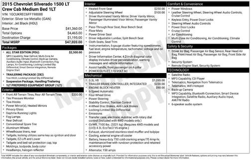 Silver Ice Metallic 2015 Chevrolet Silverado 1500 1LT