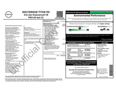 Super Black 2023 Nissan Titan XD PRO-4X