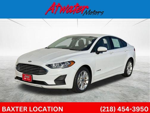 Oxford White 2019 Ford Fusion Hybrid SE