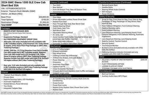 2024 GMC Sierra 1500 SLE