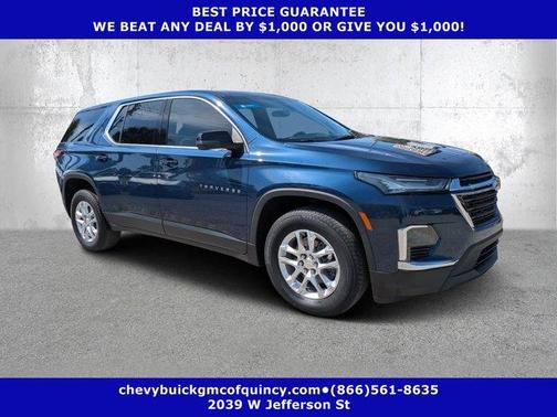 Northsky Blue Metallic 2023 Chevrolet Traverse LS