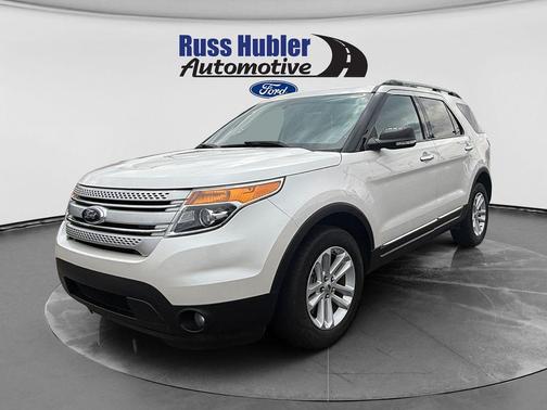 White Platinum Clearcoat Metallic 2014 Ford Explorer XLT