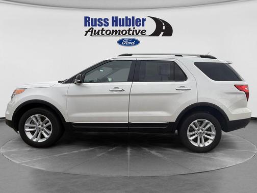 White Platinum Clearcoat Metallic 2014 Ford Explorer XLT