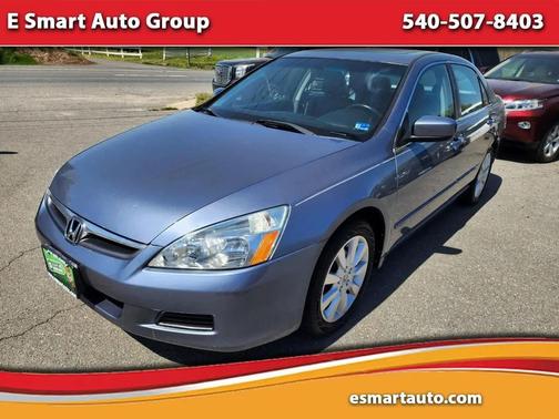 Blue 2007 Honda Accord EX-L Sedan