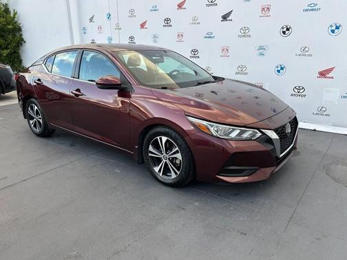 Burgundy 2020 Nissan Sentra SV