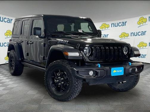 Black 2024 Jeep Wrangler Willys 4xe